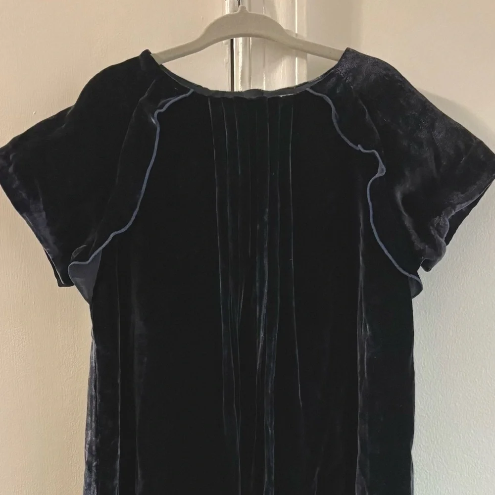 Jacadi Midnight Blue Velvet Dress
